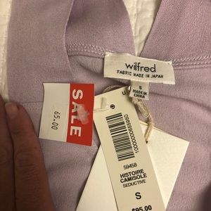 Soft lavender faux wrap tank - size s